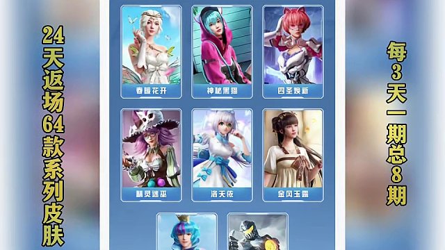 史上最炸裂的返场！64款系列套装官宣返场#和平精英龙跃长城 #大吉大利和平年 #和平精英有年味