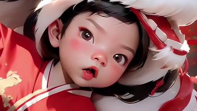 小笼包的第一个新年呀 #用新年写真开启年味儿 #人类幼崽