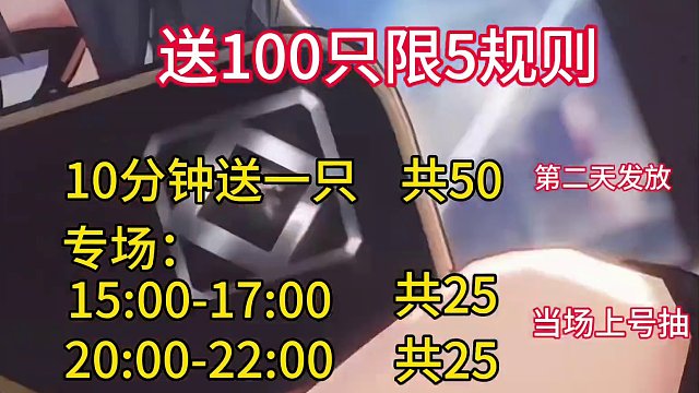 #崩坏星穹铁道 #庸与神的冠冕 明天我将送出100只限定5星