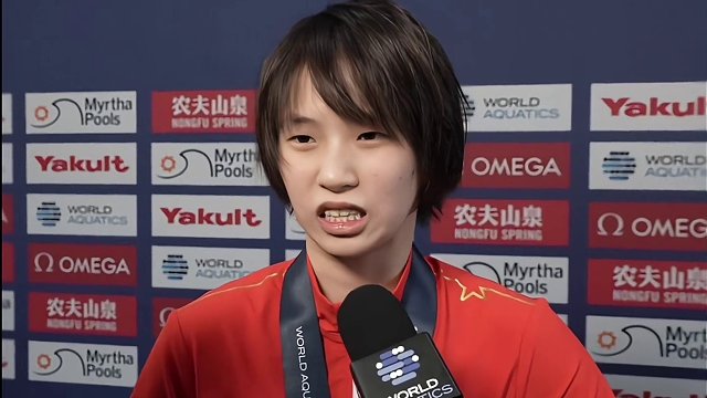 #2024世界泳联世锦赛# 女子10米台跳水️@全红婵 @陈芋汐 赛后采访