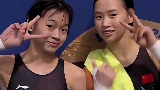 作为组合也是所向披靡#全红婵 #陈羽汐#泳联世锦赛