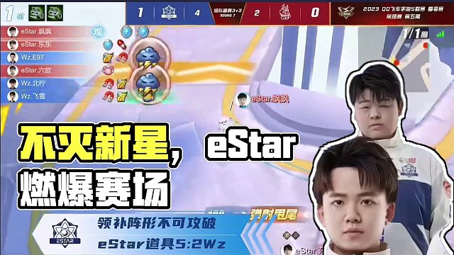 永恒荣耀，不灭星辰！2023年的eStar就像一颗冉冉升起的新星，让我们看到联赛的无限可能性。
20