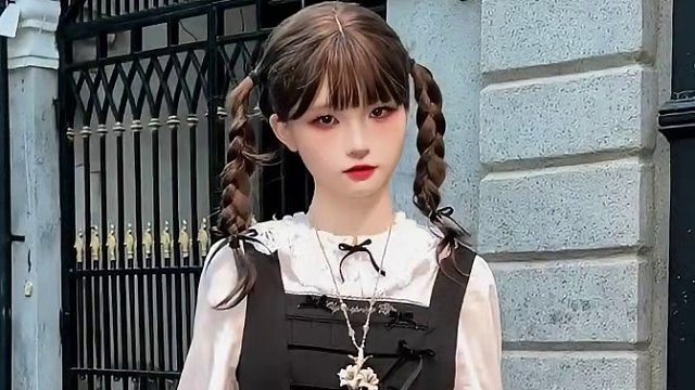 黑百合‍♀血族少女出行常服 #少女感 #黑白穿搭  #反差感  #氛围感 #ootd穿搭