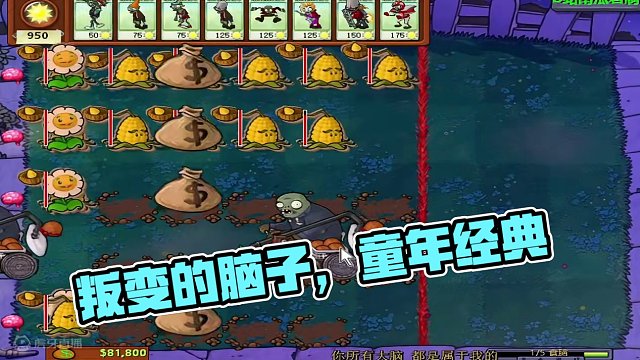 叛变的‘脑子’？ #童年游戏 #植物大战僵尸 #随机僵尸