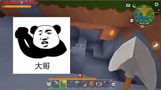 迷你世界地洞极限生存第7集，深夜差点找不到家 #迷你世界