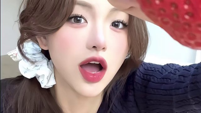 我就知道跟着韩女拍照准没错！#ins草莓照