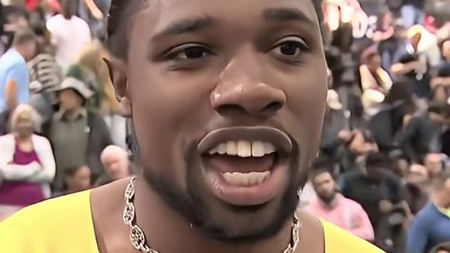 莱尔斯VS科尔曼赛后采访称要“统治世界”，2024美国室内田径锦标赛60米赛后采访。#2024美国室