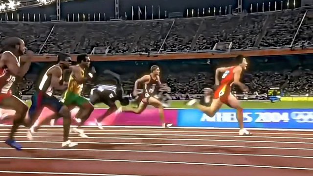2004年雅典奥运会男子110米栏决赛刘翔以12.91秒夺冠平世界纪录，破奥运会记录！ #刘翔 #田