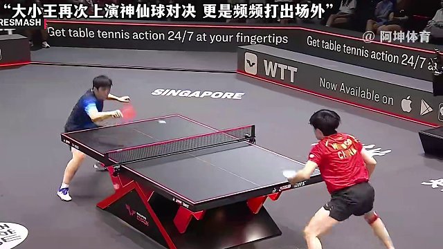 大小王再次上演神仙球对决 更是频频打出场外 #王楚钦 #樊振东 #国乒 #乒乓球