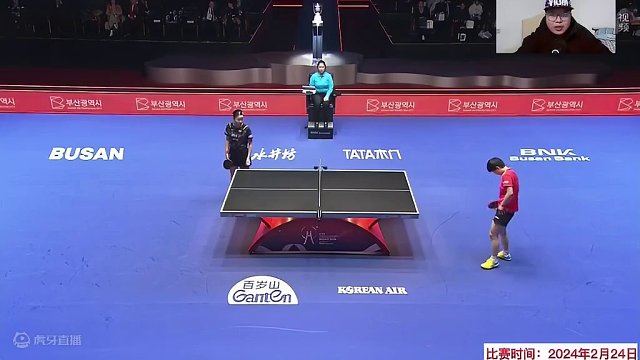 正播釜山决赛！孙颖莎vs张本美和！世一发威，稳稳的幸福！ #国乒