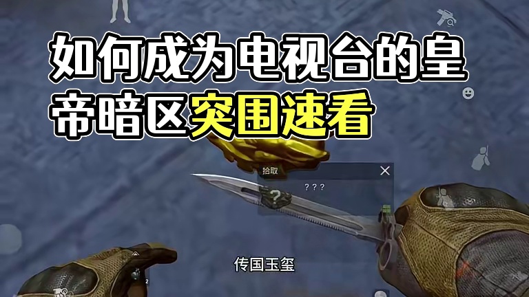 如何成为电视台的皇帝 #暗区突围 #暗区突围护航 #整活