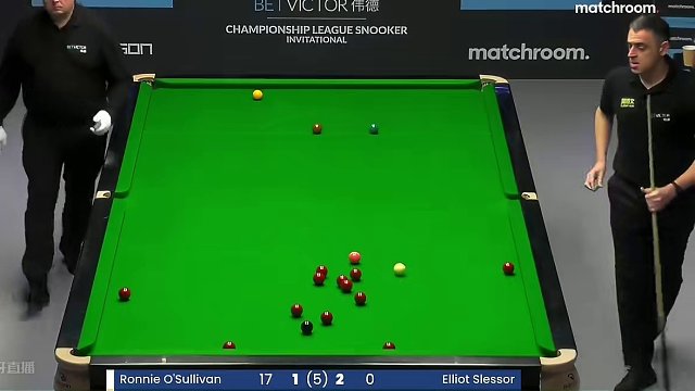 正播斯诺克冠军联赛，奥沙利文为奖金打疯了！单杆100分吓懵对手 #2024斯诺克冠军联赛 #奥沙利文