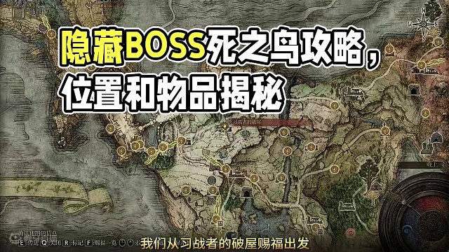 隐藏BOSS死之鸟全位置攻略及获得物品展示#艾尔登法环 #艾尔登法环攻略 #steam游戏 #游戏日