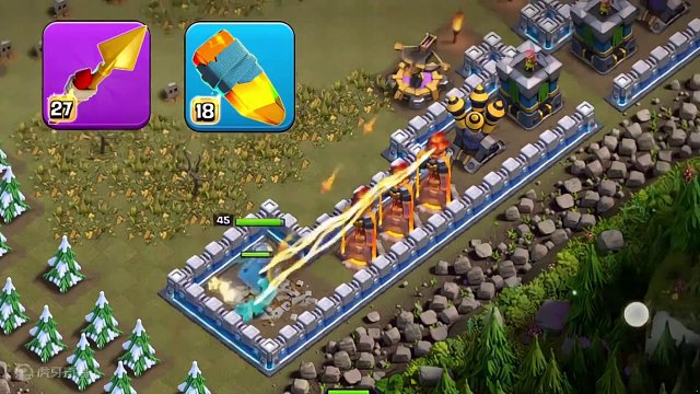 闰土的史诗技能“火箭飞矛”搭配那个技能比较好用？#部落冲突 #部落冲突新英雄装备 #部落冲突策略加倍