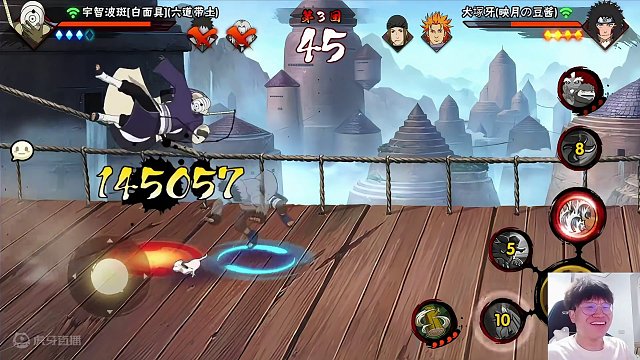 不愧是五冠王小豪，和他配合就是能轻松拿下！ #火影忍者手游 #火影忍者秋风