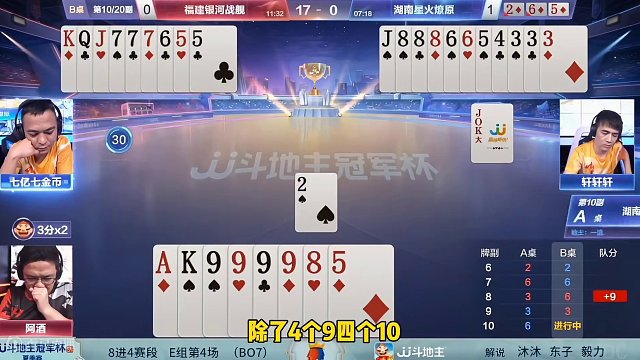 阿酒不愧是JJ斗地主全国冠军！明牌都打不出这操作，太牛了#斗地主的百种姿势 #还有这种操作 #斗地主