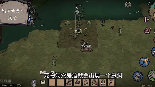 【饥困荒野】鹤人世界宠物洞穴，小座狼？#饥困荒野 #饥荒 #饥荒正版手游