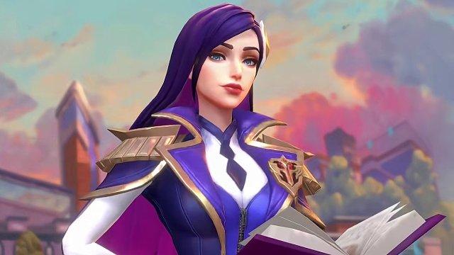 【皮肤预览】战斗学院 凯特琳皮肤特效抢先看!! #英雄联盟手游 #lol手游 #lol手游华彩迎春