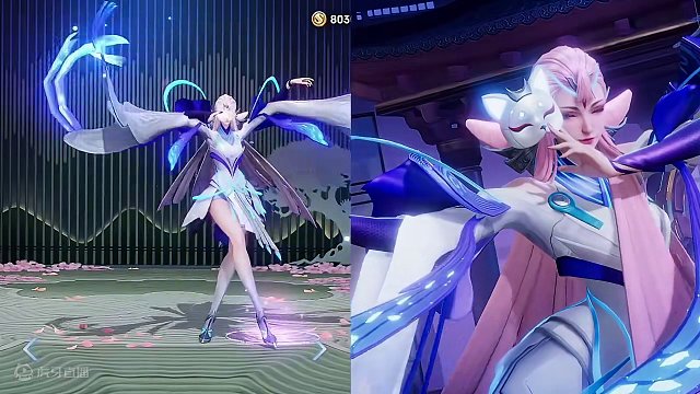 王者荣耀跟星之破晓同英雄不同的出场#王者荣耀 #星之破晓 #王者新游星之破晓终测