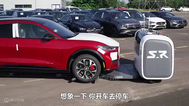 代客泊车机器人，一键泊车，未来停车新方式 #泊车机器人 #机器人 #人工智能 #科技  