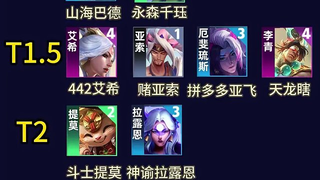 #云顶S11画中灵 #云顶S11上分必学 美测服八套强势阵容评级，助你国服快速上分