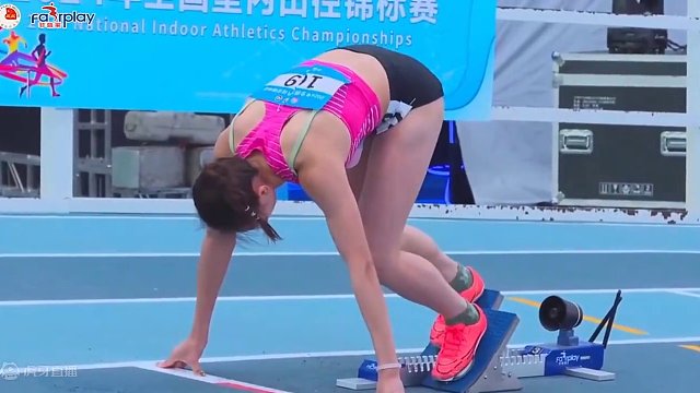 #2024全国室内田径锦标赛 女子#400米 预赛第1组，#孔莹蓥 56.54小组第一#田径 #短跑