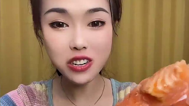 盘点全网吃三文鱼最过瘾的五大美食主播，入口即化，那叫一个香 #吃货日常