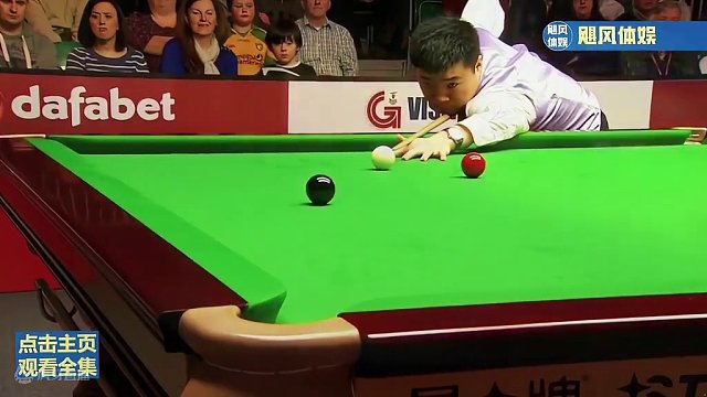 丁俊晖最难忘的147，梦幻赛季巅峰之作，塔布也激动握手祝贺下 #台球 #斯诺克 #丁俊晖 #一杆清台