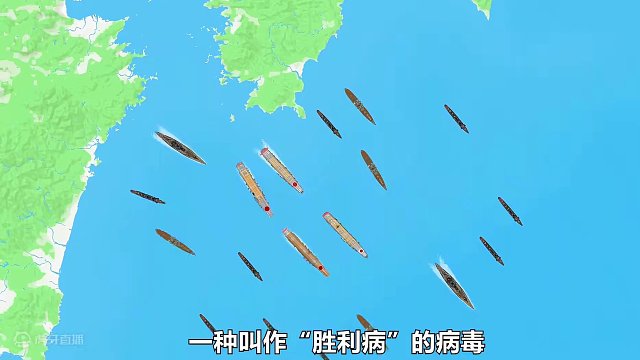 中途岛战役，南云忠一完成了千里送航母的壮举。 #中途岛战役 #原创动画 #地图动画