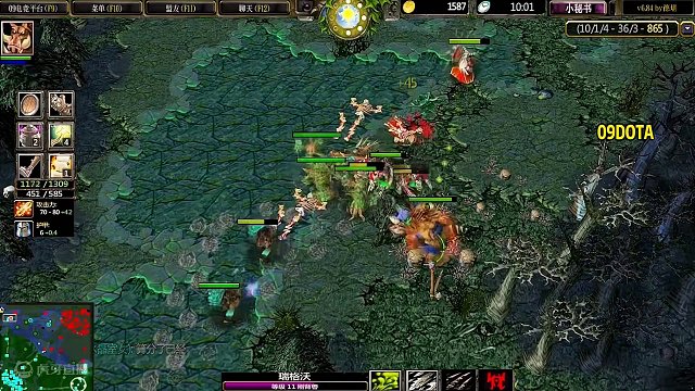 DOTA：09《跳刀二师兄》2/3 线上1V1变成1V2甚至1V3 装备碾压十分钟冲四塔！#dota