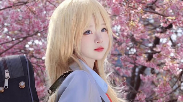 #四月是你的谎言 #宫园薰cos #ooc致歉 #樱花 #四月