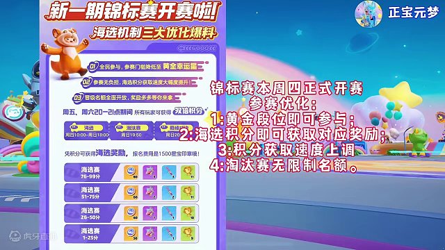 #元梦之星 #元梦之星时光漫游 本周活动预览，菜狗莲藕狐上线、还有卡巴巴，锦标赛优化，参赛资格降低、