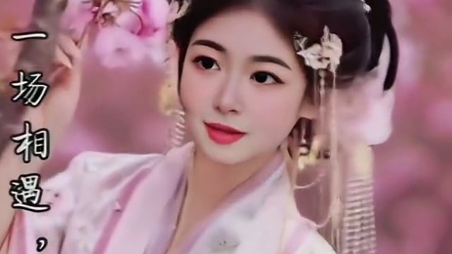 #原来穿上古装也可以这么美 #古风汉服美如画 #穿着汉服去看花开 #桃花不醉人自醉 #美景佳人