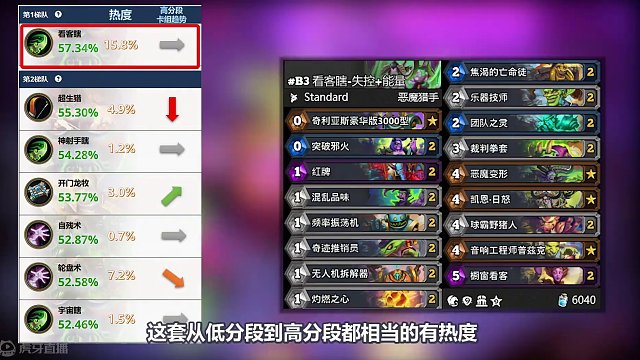 瞎瞎削弱在即，威兹班第三期环境周报【113期环境周报】 #炉石传说 #环境周报 #标准卡组 #威兹班