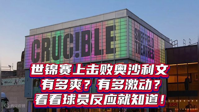 #斯诺克 #奥沙利文 世锦赛上击败奥沙利文有多爽？有多激动？看看球员反应就知道！