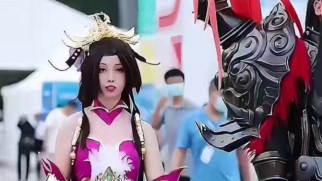 一比一还原高大威猛的吕布#路人视角 #吕布 #cos