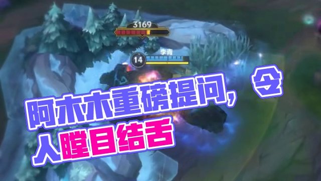 阿木木缓缓打出一个问号