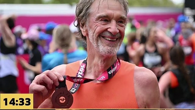 #曼联 老板也是周末特种兵跑完#伦敦马拉松 直接赶场#足总杯 拉特克里夫#马拉松 成绩是4小时30分