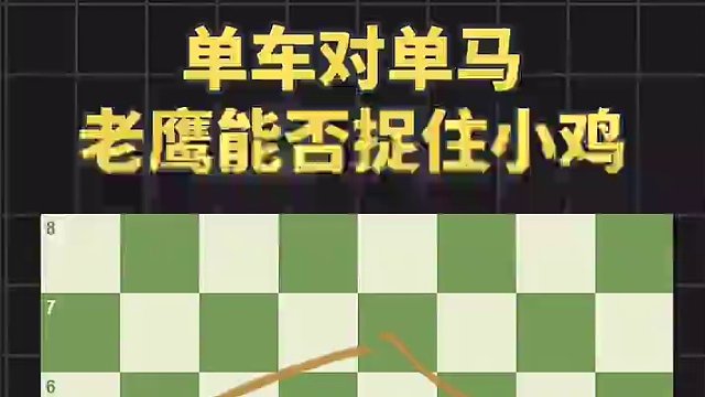 国际象棋残局第6课：单车对单马，老鹰捉小鸡 #国际象棋