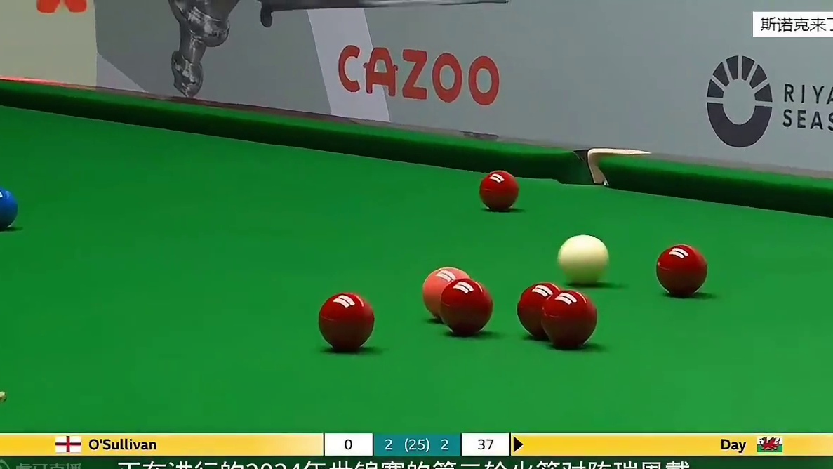 2024世锦赛：奥沙利文打疯了，12级极限长台+无解中袋，强势翻盘让对手绝望#奥沙利文 #斯诺克 #