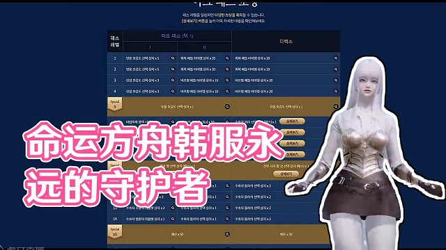 【命运方舟】韩服4月24日通行证时装（永远的守护者）实装演示 #命运方舟 #方舟暖暖 #命运方舟韩服