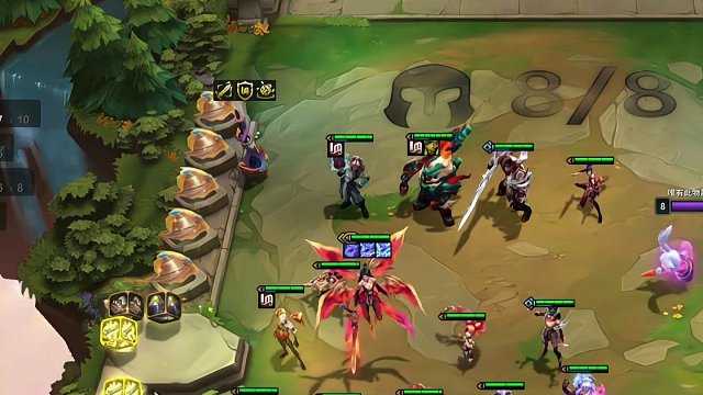 红蓝天使之争，三回合全方位碾压 #云顶之弈 #金铲铲之战