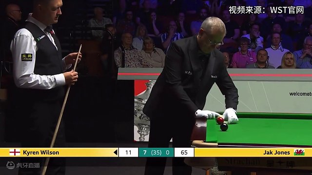 世锦赛决赛，第一阶段，威尔逊7:1领先琼斯！#凯伦威尔逊 #2024斯诺克世锦赛 #杰克琼斯