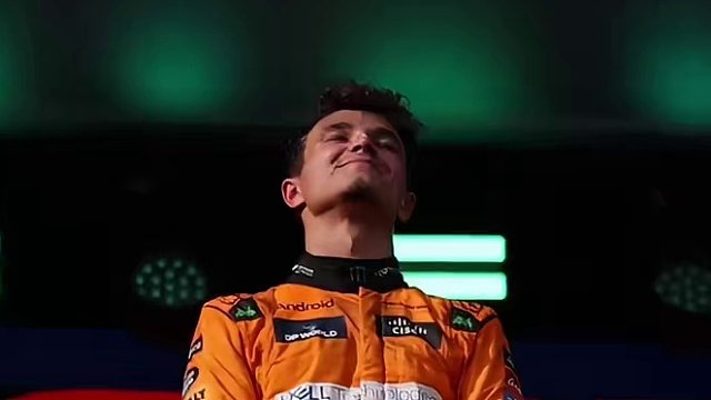 属于兰多诺里斯的荣耀时刻～#诺里斯夺冠 #f1迈阿密大奖赛