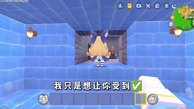 迷你世界：诡异冰雕…差点被冻成冰雕…好痛…呜呜‼️ #迷你世界拍戏 #恐怖 #迷你世界生存 #冰雕 