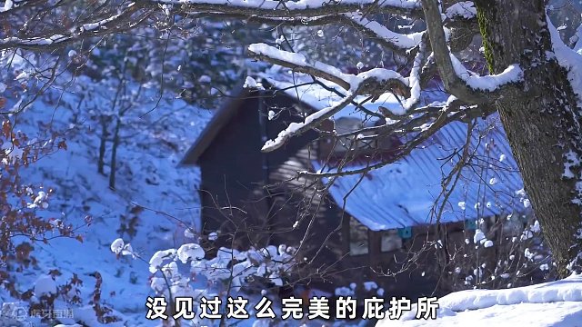 男人花一年时间，独自在野外搭建出最美的山巅木屋#木屋建造 #荒野建造 #解压助眠 #纪录片