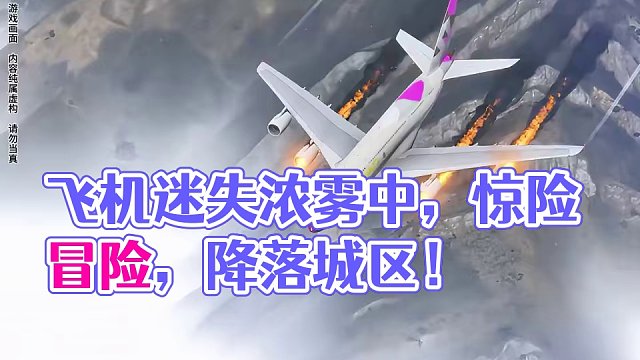 模拟器：浓雾中两架飞机迷失了方向，结局会是怎么样的？#飞机 #解说 #惊险#空难