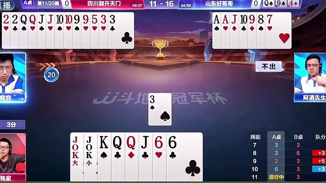 山东好哥哥4:1四川剑开天门晋级四强！海底MVP！ 名场面集锦！#jj斗地主 #jj宽容 #斗地主残