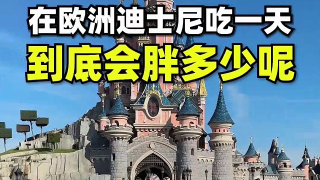 在欧洲迪士尼吃一天胖了这么多，你们觉得这个价格值吗？ #迪士尼#白人饭 #美食趣胃计划 #海外生活 