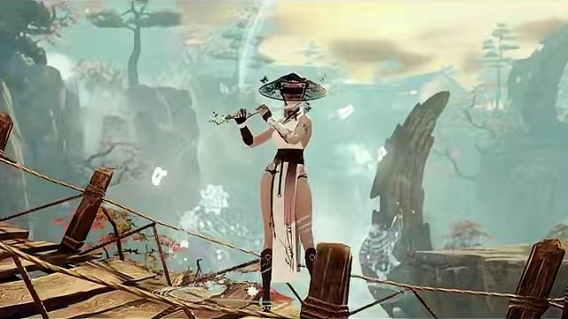 银月刀锋吹奏的长笛声回荡在镜谷之中，让我们伴随山风与瀑布，共赴这场音乐盛典吧！#命运方舟 #命运方舟